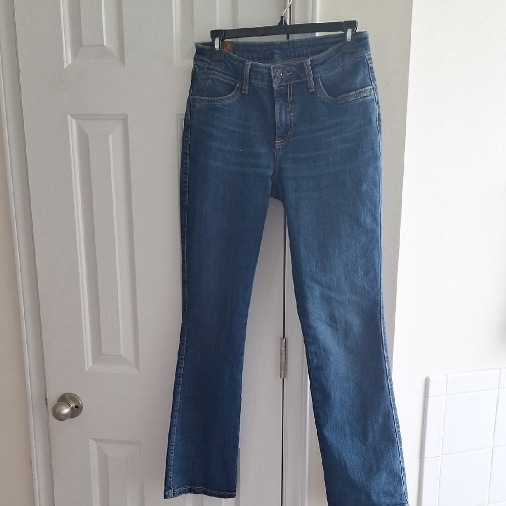 Aura Blue Flare Wide Leg Jeans